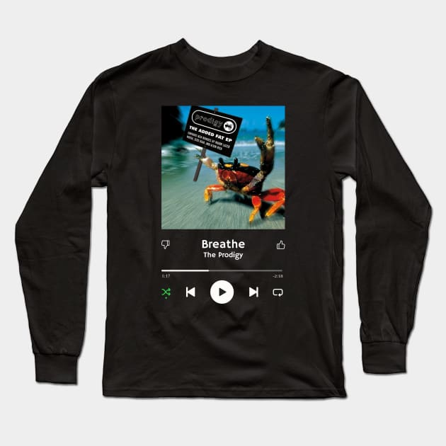 Stereo Music Player - Breathe Long Sleeve T-Shirt by Stereo Music